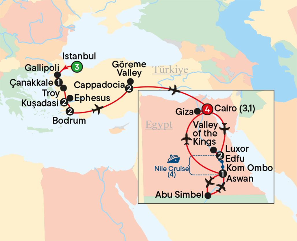 Map - Türkiye & Egypt In-Style 2027